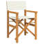 Ensemble de 2 chaises de réalisateur, bois de teck, polyester-775336863