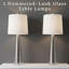 Ensemble de 2 lampes de table argentées modernes, lampes de chambre en verre martelé avec ampoules DEL à faible consommation d'énergie