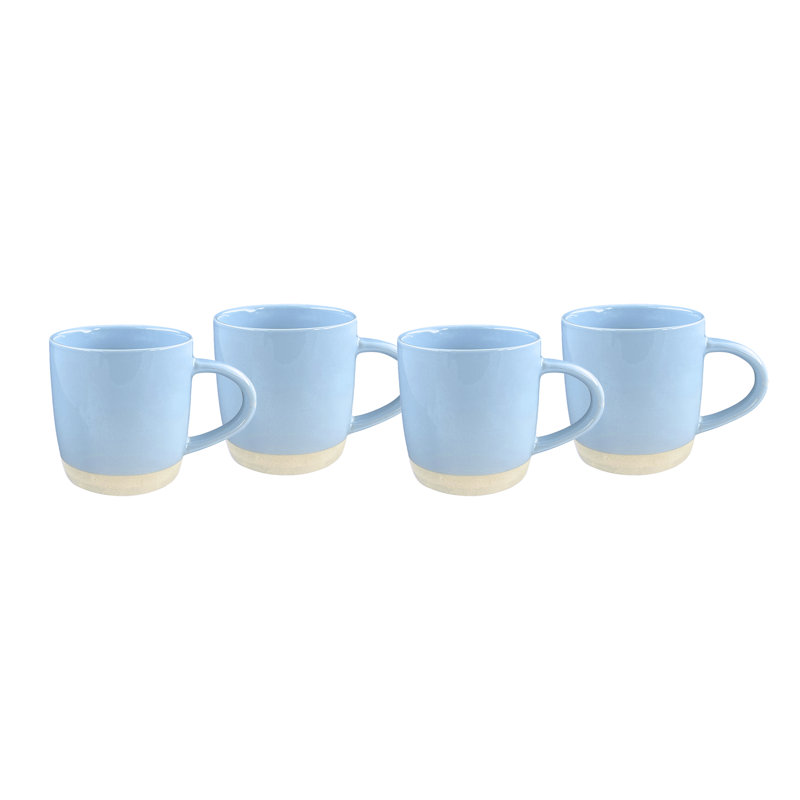Tasse à café en porcelaine Bisque Canvas Home, Bleu