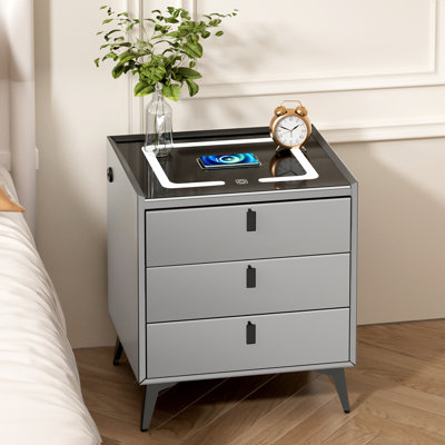 Corsiglia 59cm W Manufactured Wood Bedside Table