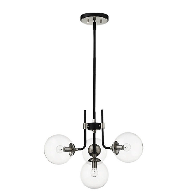 Lustre linéaire moderne à 4 lumières