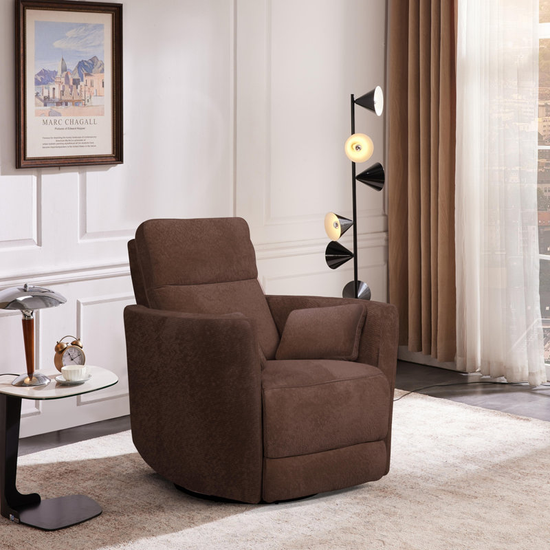 Fauteuil inclinable et pivotant, Chocolat