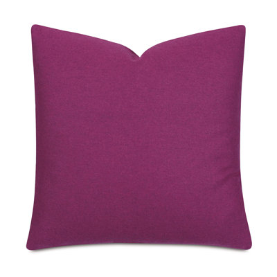 Heathered Wool Textured Wool Blend Throw Pillow