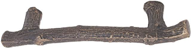 Twig 4" Center to Center Novelty Pull, Medium Bronze, 4"