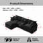 Modulaire 3 places avec repose-pieds-643681888