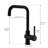Kitchen Faucet Single Handle 1 Hole Kitchen Sink Faucets