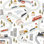 Day Dreamers Collection Multi-Colored Kids Driving Cars 118.1-Inches Wide x 9.3-Feet High 6-Panel Wall Mural
