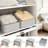 Foldable Trapezoid Storage Bins With Handles, Closet Organizers And Storage Baskets For Toys, Books, Clothes, 8-Pack Blended Gray-64126574-64126571