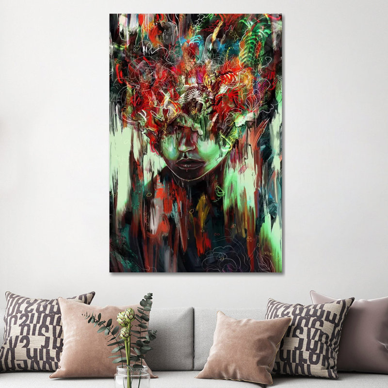 Chaotic Mind 1 Piece Wrapped Canvas Wall Art, 152.5 cm H x 101.5 cm W