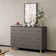Commode décorative 6 tiroirs en bois massif