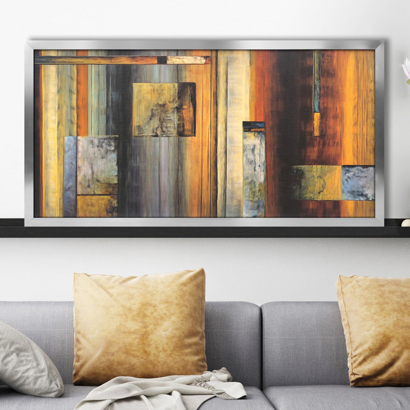 "Colorful Abstract", reproduction sur toile encadrée