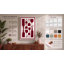 Wine in Burgundy Geometric - Wrapped Canvas-126091378-126091382