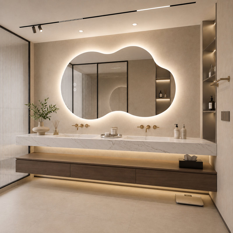 Wall and Dresser Mirror, 36"x 60"