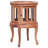End Table Glass Display Cabinet Side Table Natural Solid Wood Mahogany-1736340693