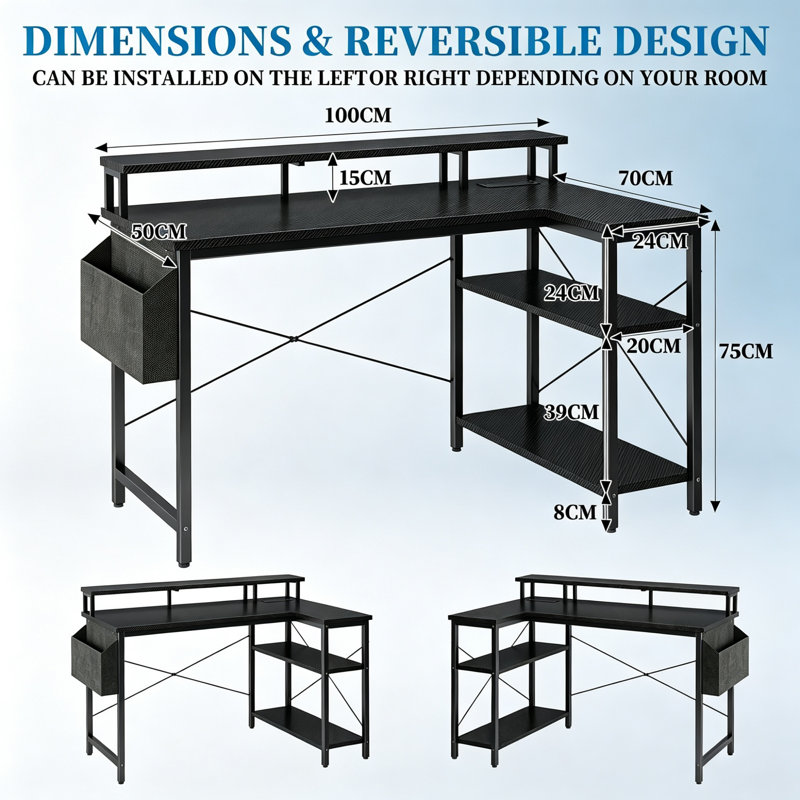 L-Shaped Computer Desk