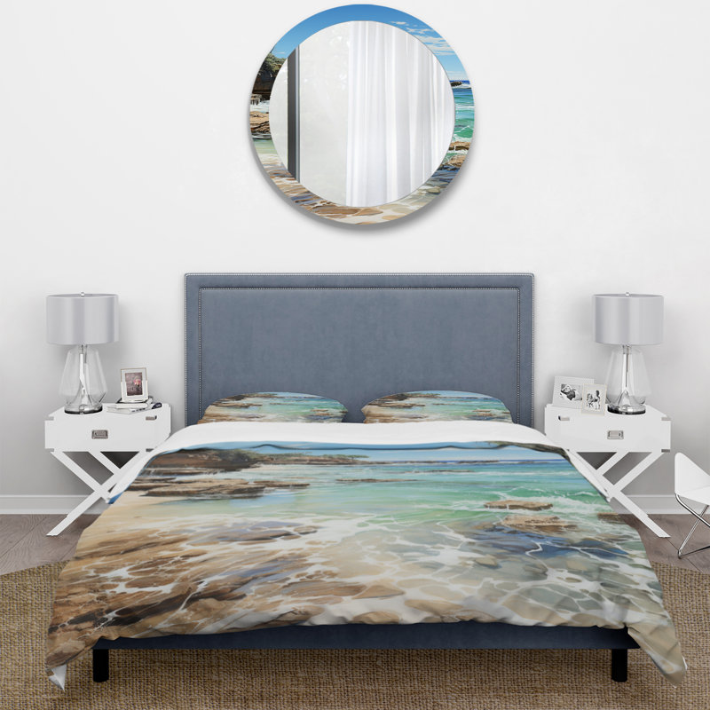 Ensemble de housse de couette en microfibre / polyester Beach Photo Ocean Escape V