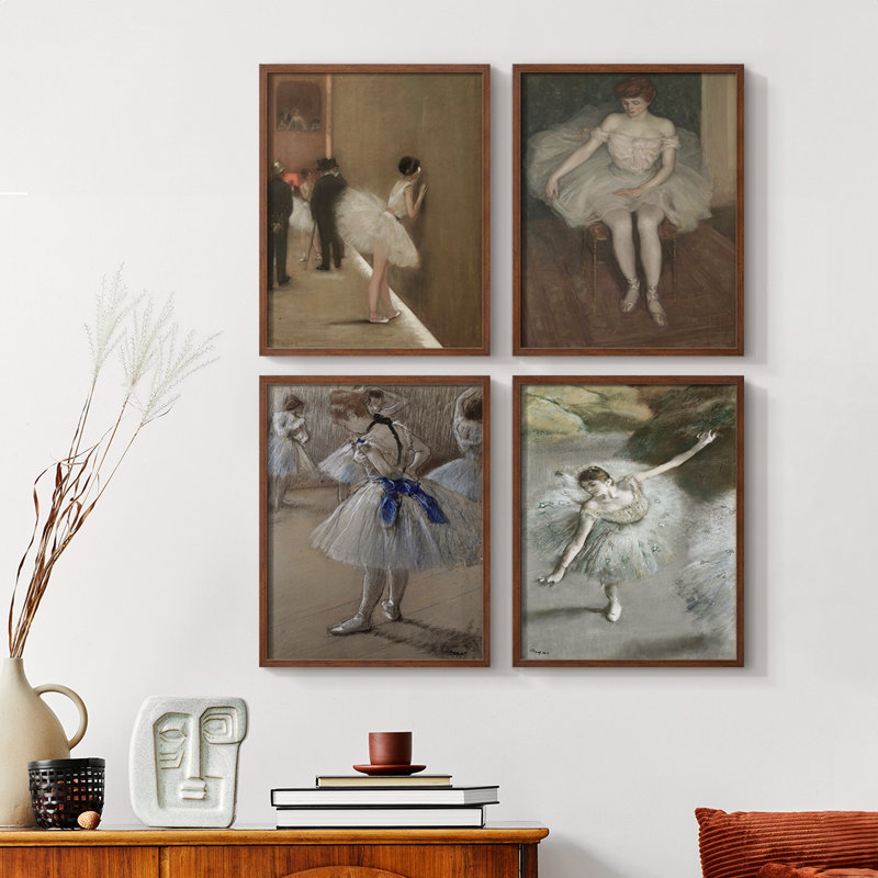 "Portrait rétro", 4 pièces