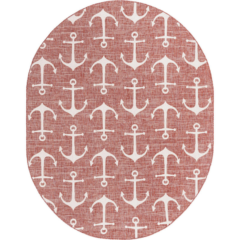 Indoor / Outdoor Rug, Oval 7'10" x 10'