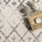 Giannini Geometric Moroccan Area Rug in Gray/ Off White-267648490
