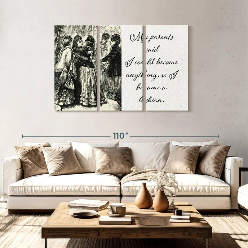 So I Became A Lesbian, 48" H x 74" W