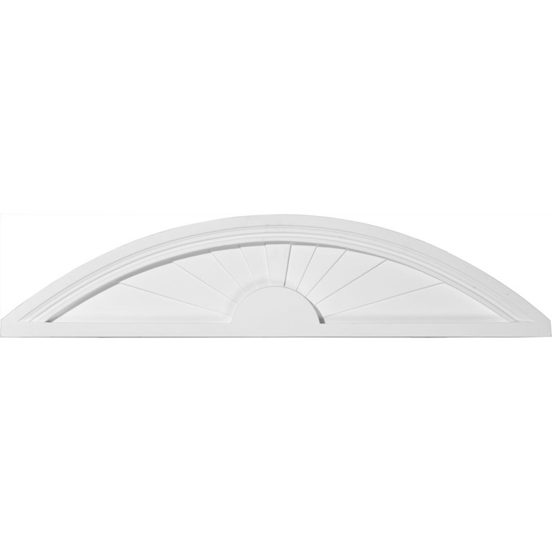 Ekena Millwork 40 in. x 1-3/4 in. x 9 in. Elliptical Sunburst Pediment