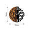 Horloge murale décorative en bois
