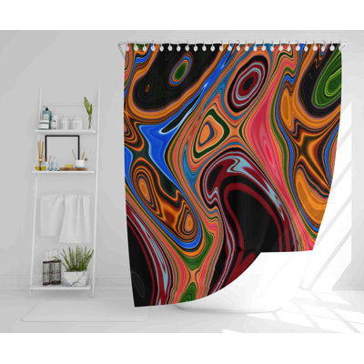 Flannigan 2 Piece Polyester Shower Curtain Set