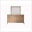 Élégant miroir mural au fini latté avec une fabrication durable, parfait pour rehausser n'importe quelle chambre ou commode.