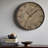 Lepine Round Wall Clock in Brown with Transitional Style