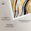 Ensemble de 2 décorations murales boho Godeed Geode Glam Shadowbox par Art Remedy, cadre blanc, 17 x 21-700228963-700229023