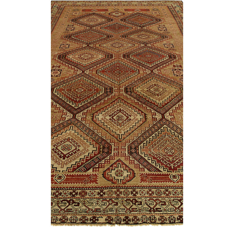One-of-a-Kind Rectangle 6'4" X 11'4" Hand Knotted Area Rug