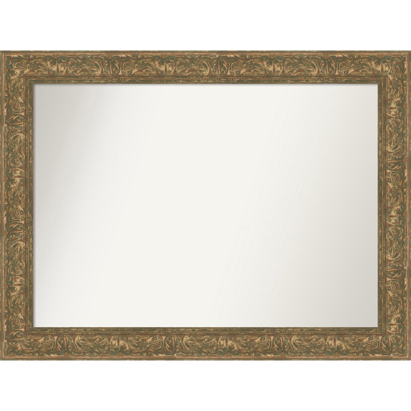 Miroir mural pour salle de bain Luxe, Bronze doré, 33,75 po x 44,75 po