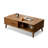 Brown Solid Wood Rectangular Coffee Table-850281070-850281057