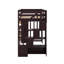 Lit mezzanine simple avec tiroirs et escaliers-2102937899