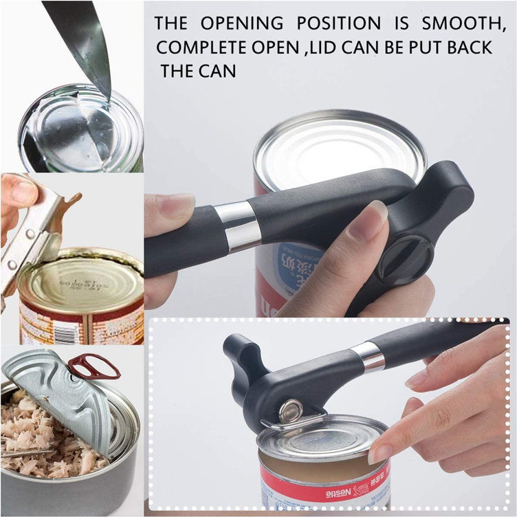 Can Opener Kitchen Safe Manual Can Opener For Restaurants No Sharp Edges Can  Opener For Arthritis Camping Can Opener Tool Side Cut Manual Can Opener