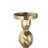 Doz Candle Holder, White Marble Base, 19 Inch Gold Sphere Balls Stem-124246089