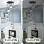 Modern Crystal Chandelier With Adjustable Height For High Ceilings, 8-Light Raindrop Pendant Fixture For Foyer, Staircase, And Entryway