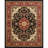 Belliere Medallion Kashan Black Traditional Rug-219279353