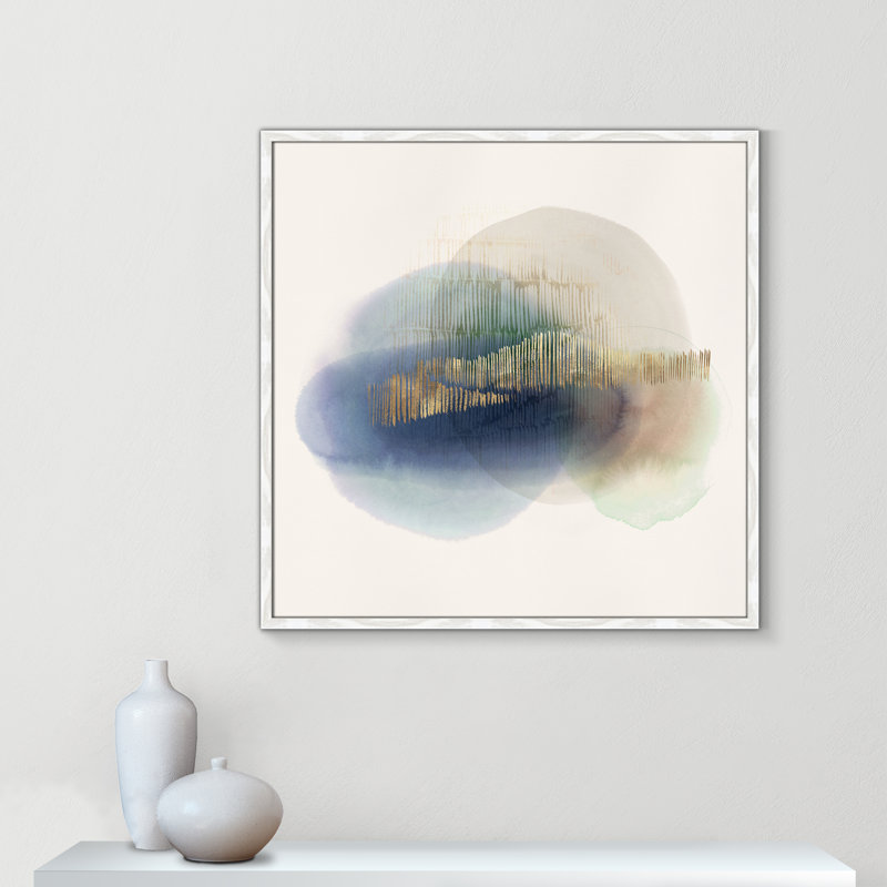 «Translucent Blue I Print» par Casa Fine Arts, Pas de tapis, Papier avec cadre unique blanc