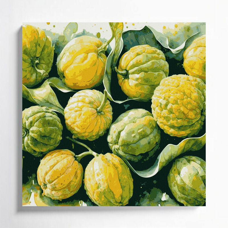 Art mural sur toile, "Fruit Ugli", H 12 po x l 12 po