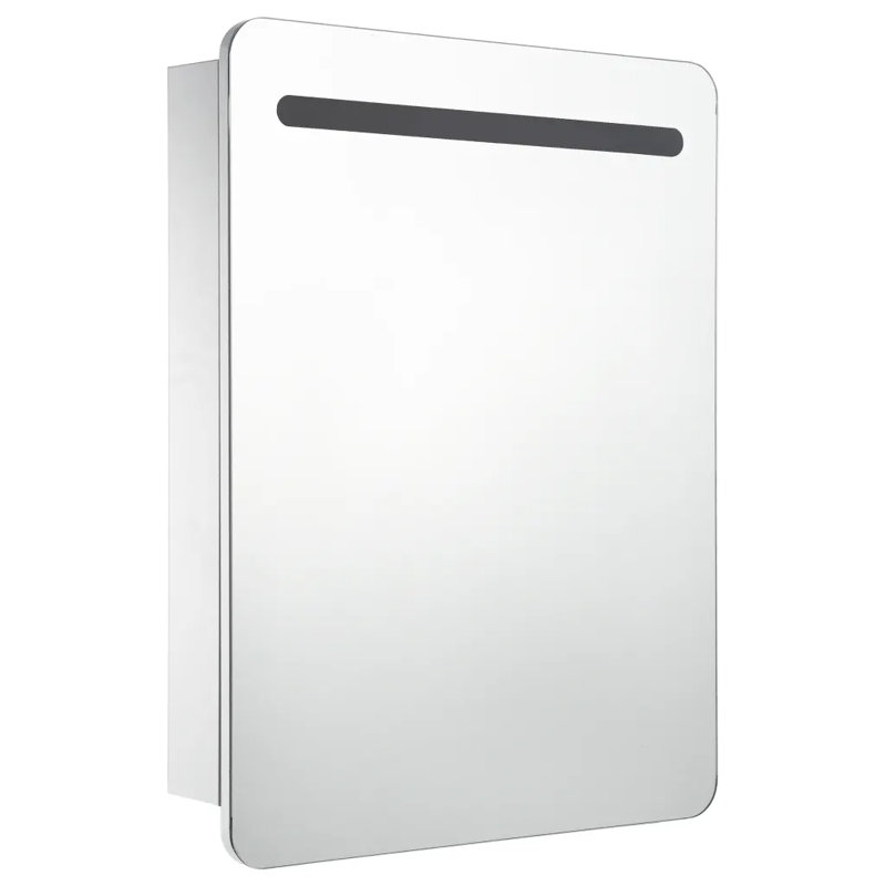 Allmon Glass Bathroom Cabinet, 80 cm H x 68 cm W x 11 cm D