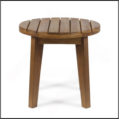 Table d'appoint d'extérieur en bois