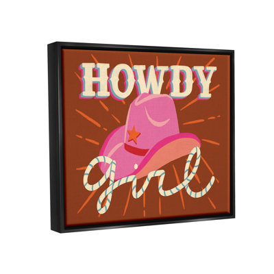 "Howdy Girl Cowboy Hat" par Deborah Curiel, impression