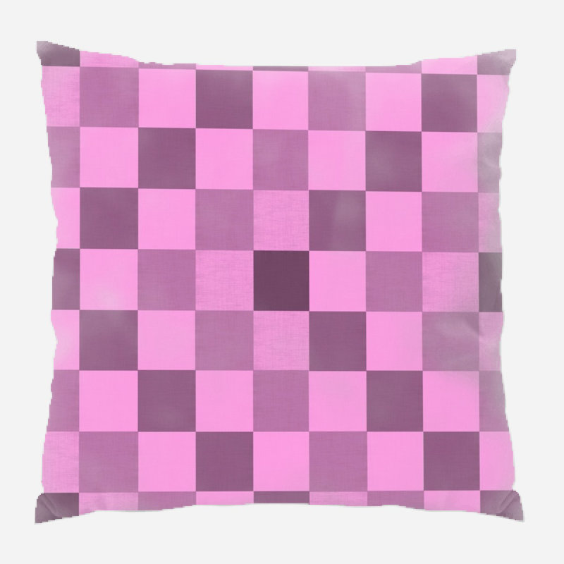 Fabric Microsuede Reversible Throw Pillow