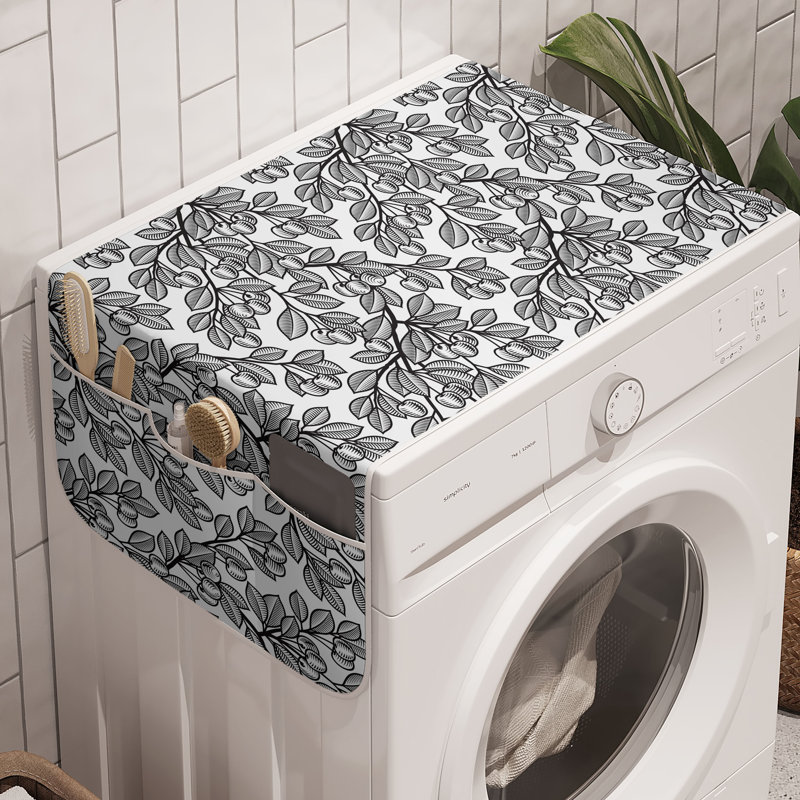 Machine à laver East Urban Home Nature paquet de 2 gris anthracite et blanc 47 po x 18,5 po