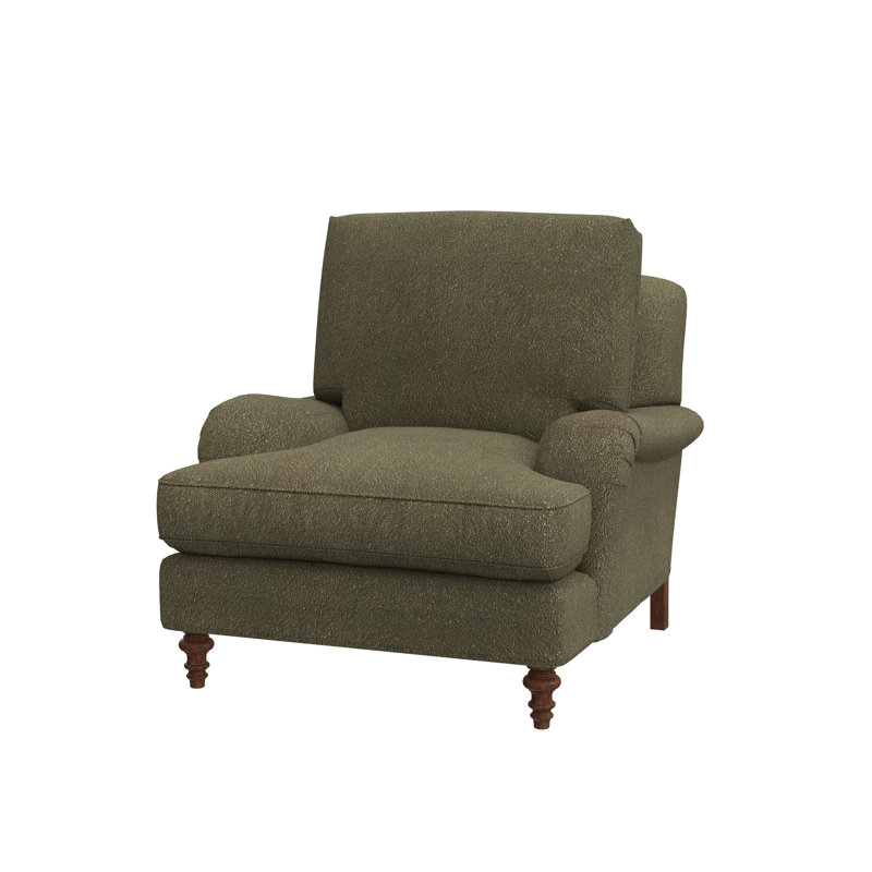 Fauteuil d'appoint Lotta, Rise Fern (tissu performance) 1357-34, Expresso