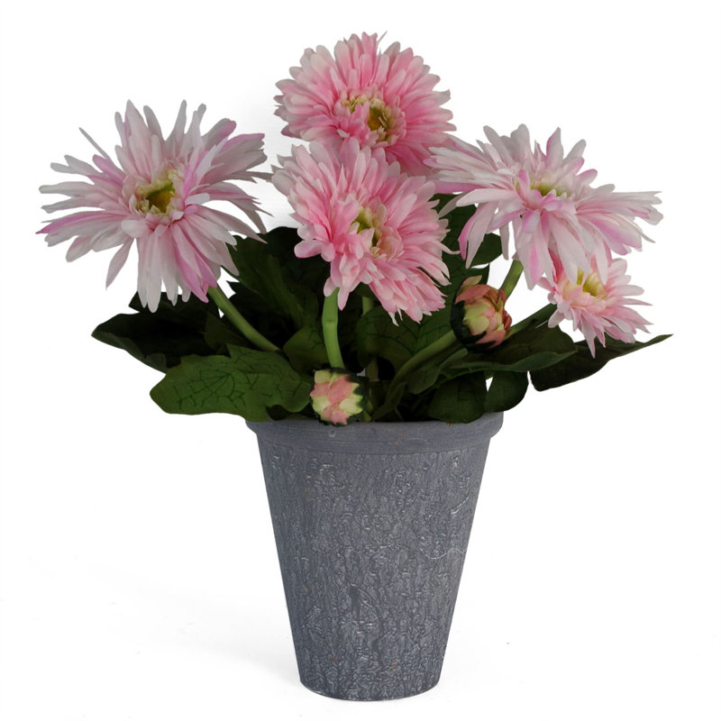Plastic, Silk Artificial Arrangement in Pot