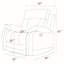 Fauteuil inclinable en tissu de microfibre transitionnel-876851995