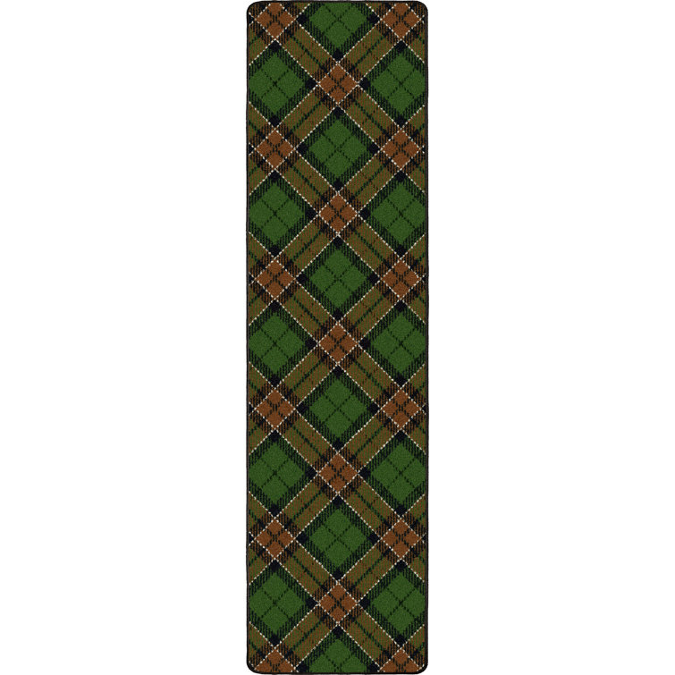Ligaya Christmas Plaid Cedar Area Rug