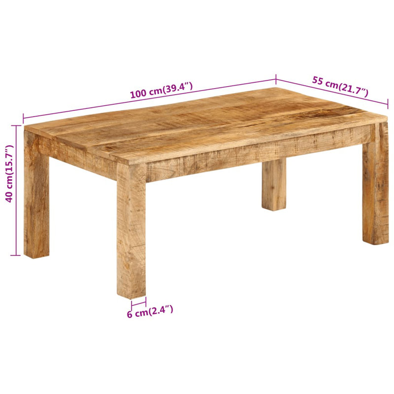 Willingboro Solid Wood Coffee Table